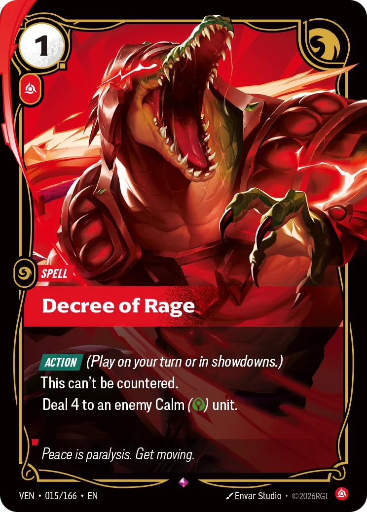 Vendetta - Rare - Fury Rune (Set 4)