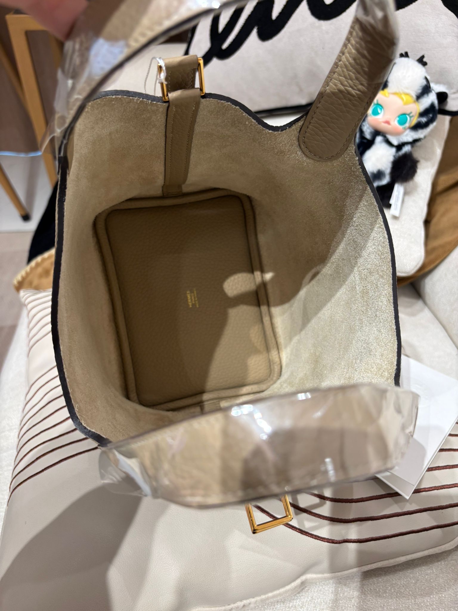 Hermes Picotin 18 Stamp U S2 風衣灰金扣 100%Authentic, 99%New ✅香港專門店收據✅Key Lock ✅Dust bag✅Box