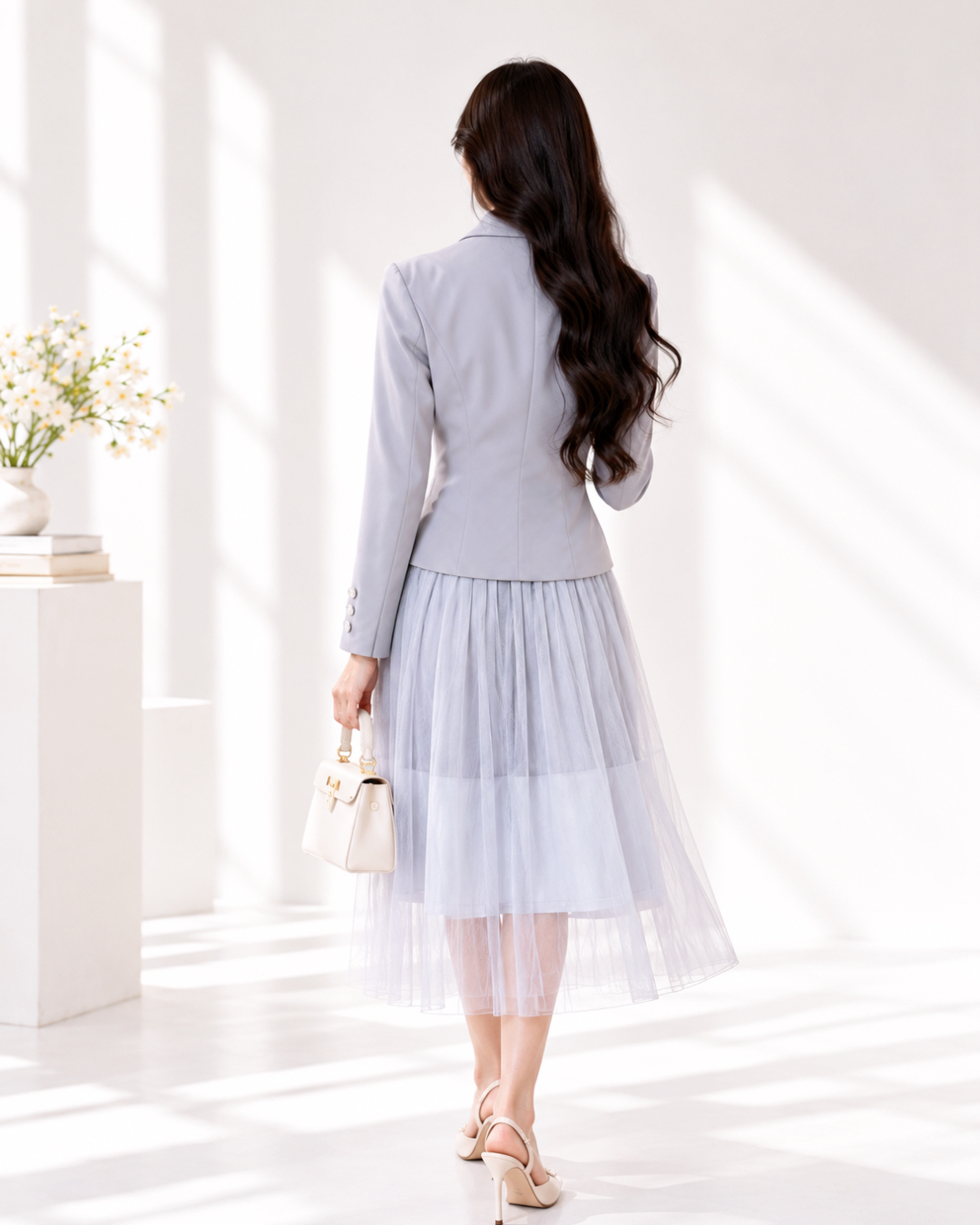 5164 Silver Mist Suit Set Wear