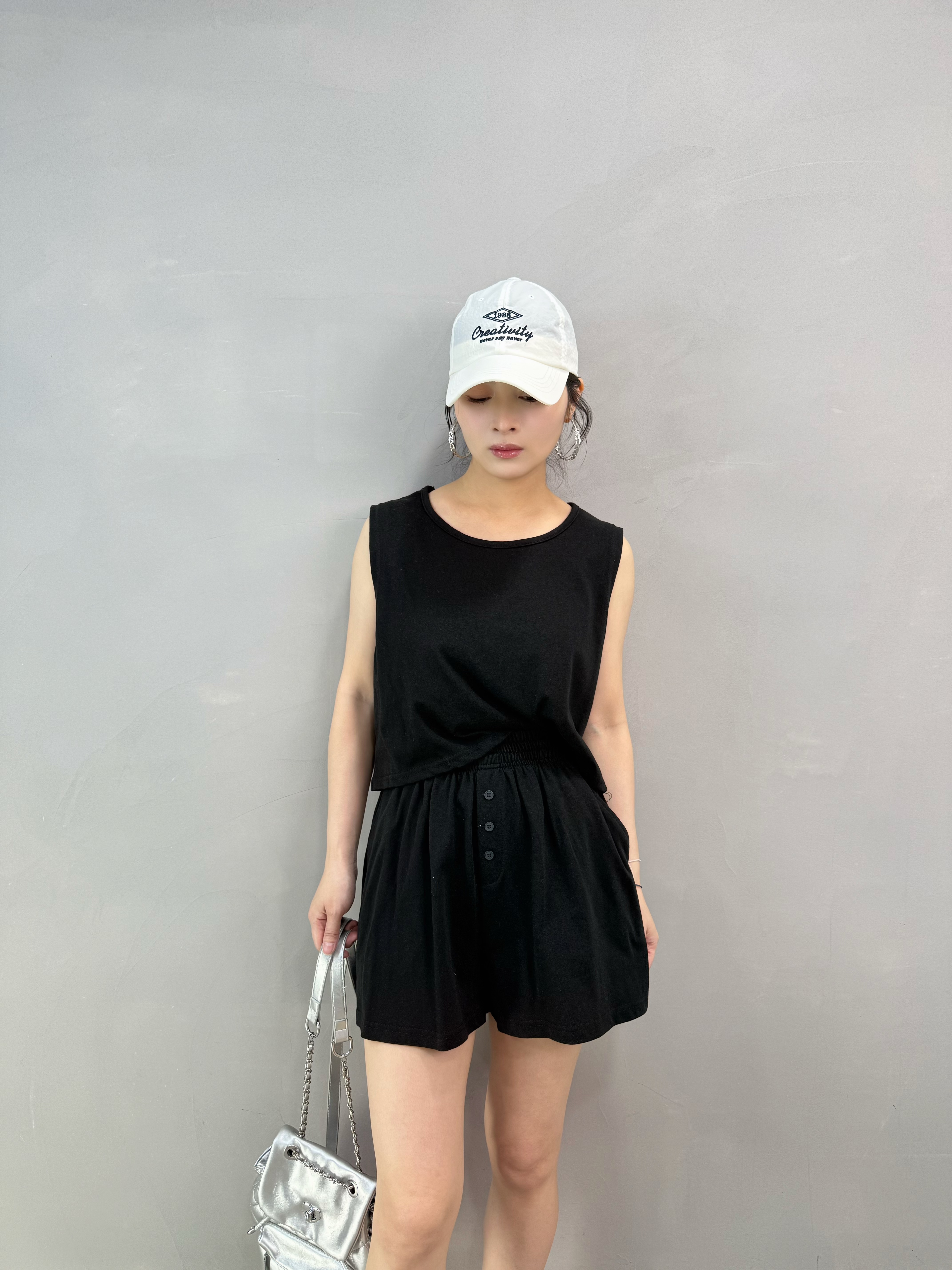 Y93 棉質橡筋腰短褲