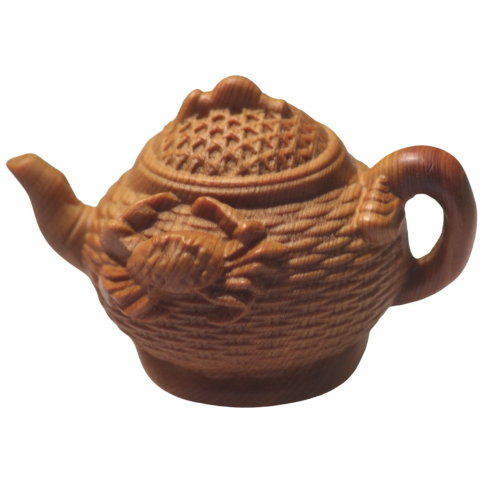 茶壺 木雕擺設