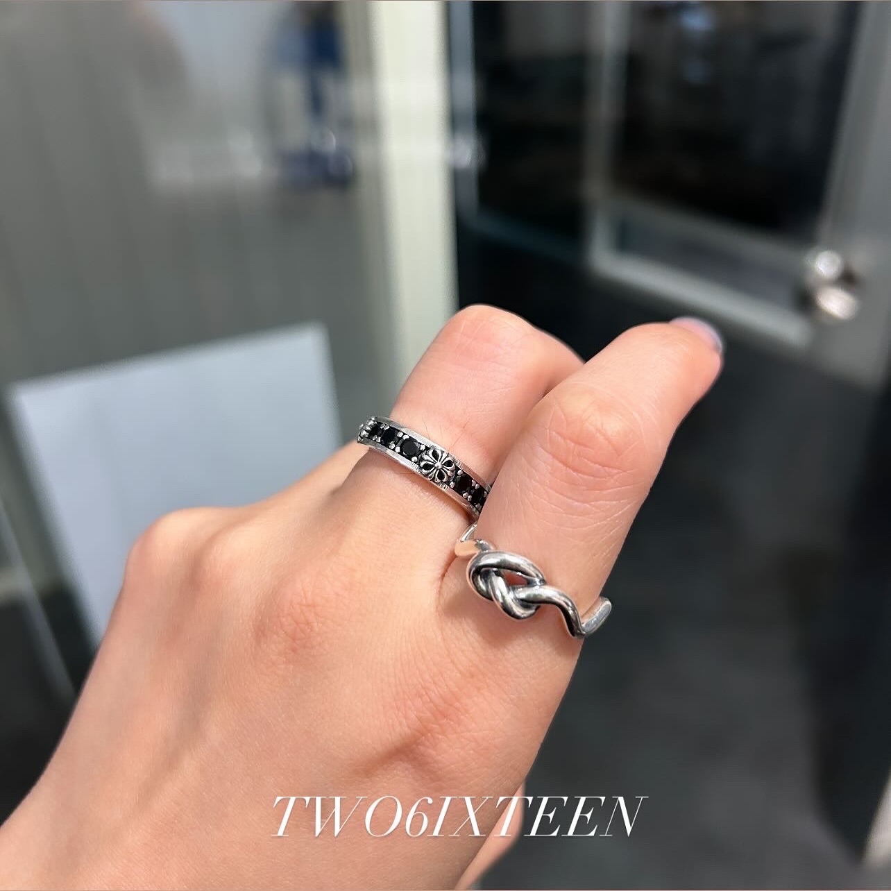 HR001 重工波浪打結戒指