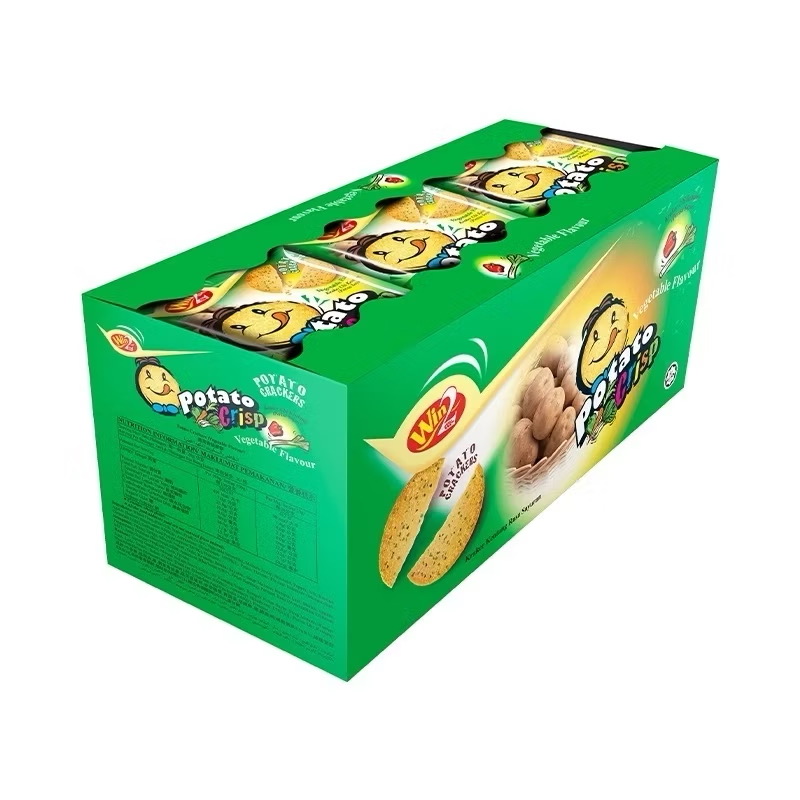 30pcs Win2 Potato Crisp Biskut [Vegetable/BBQ/Tomato/Curry/Sour Cream/Himalayan Salt]