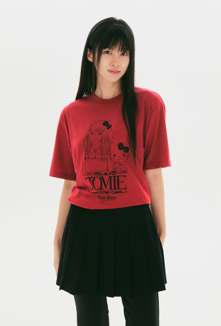 《Pre-Order》T-Shirt｜SPAO KR Hello Kitty X  伊藤潤二 (26181-P)