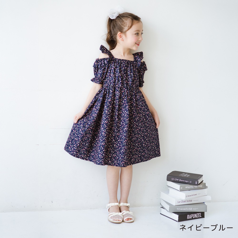 🆕【⭐訂購⭐】🌀 🇯🇵 日本直送 碎花 荷葉邊 露肩 連身裙［2款選］ 🌀[ELDA-0079][260509]