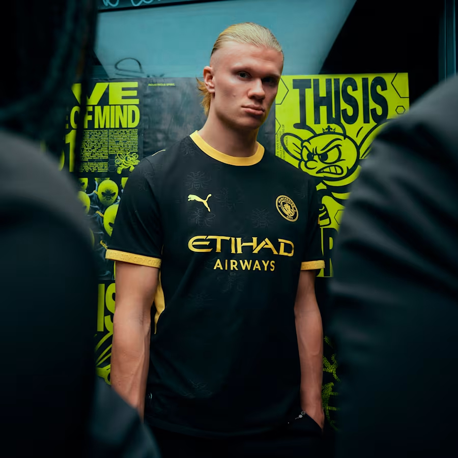 工業蜜蜂圖案 Puma Manchester City 曼城 2026-27 作客球員版球衣 (可加印字章) 784336
