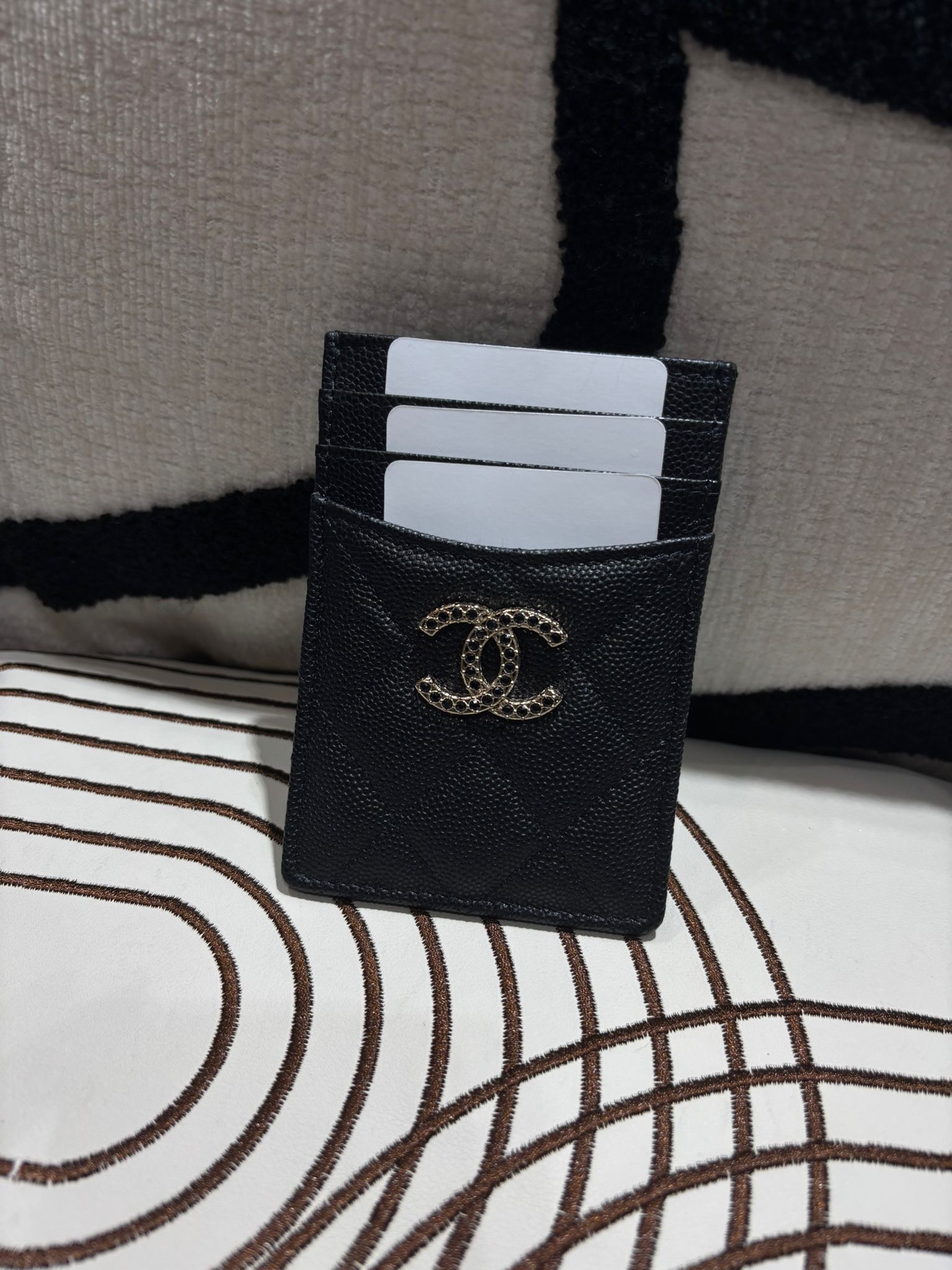 未使用品 Chanel AP3404 Card Holder 黑色荔枝牛皮 100%Authentic, Unused 未使用品 ✅晶片✅Dust bag✅Box