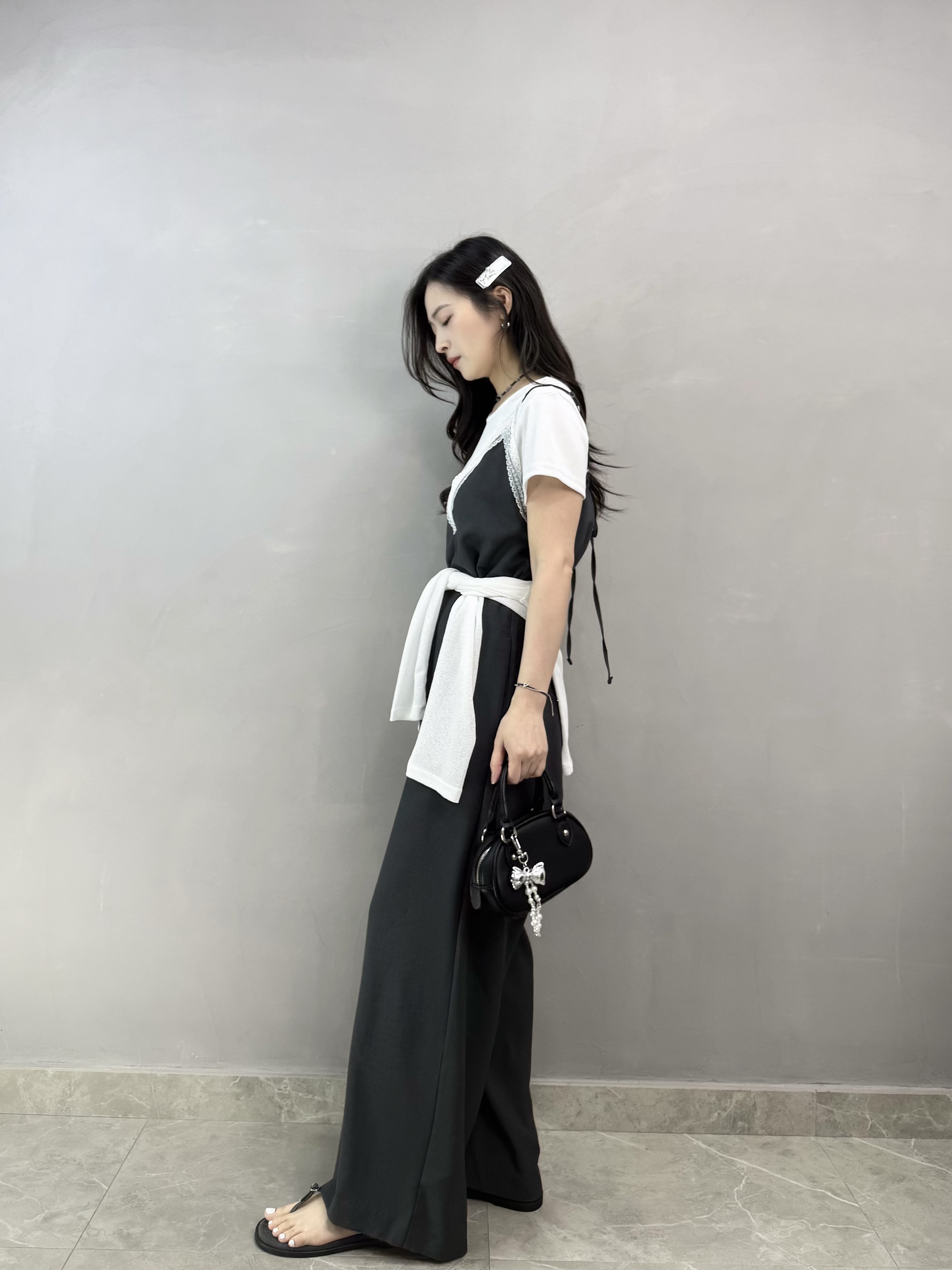 N68 吊帶V領Jumpsuit 