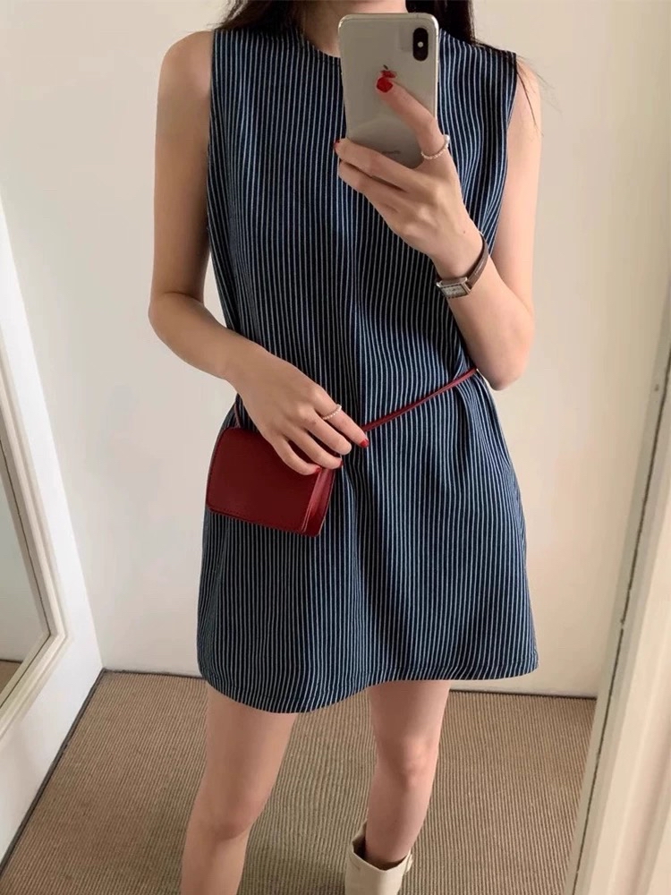 DR291韩版长款连衣裙