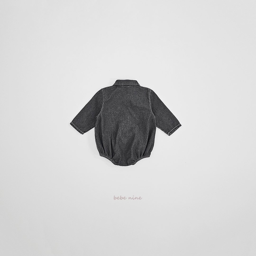 🌸預訂 韓國直送🌸🇰🇷Bebenine兩色牛仔恤衫長袖包屁衣