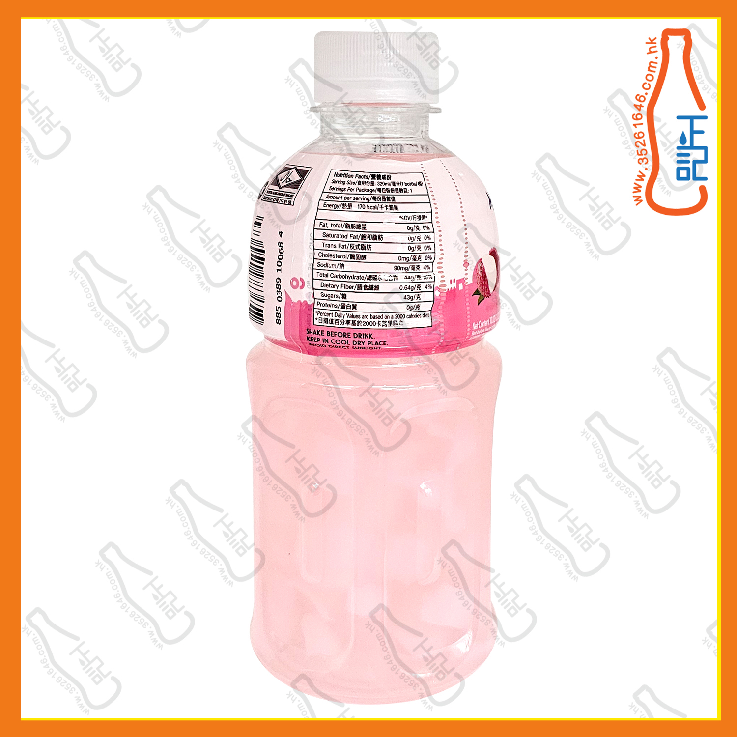 ==MOGU MOGU【荔枝】蒟蒻果粒果汁 320ml x 6支 /份