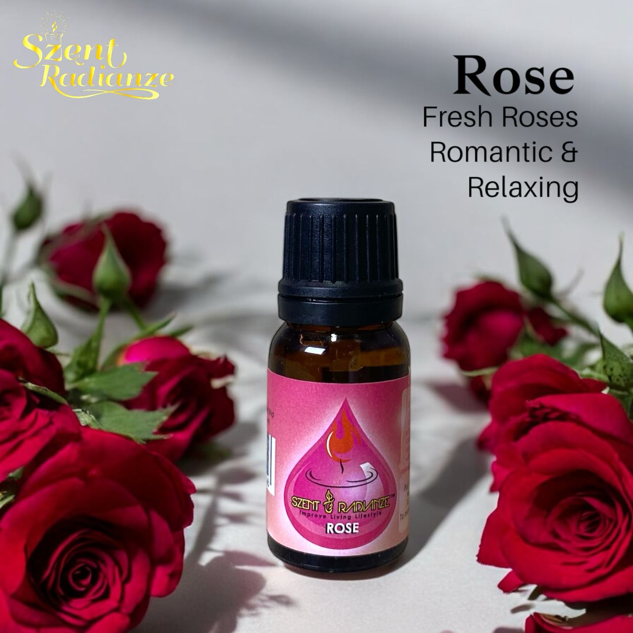 Fragrance Oil (10ml)【SZENT RADIANZE】-Lavender, Rose, Citronella, Lemongrass, Apple, Lemon