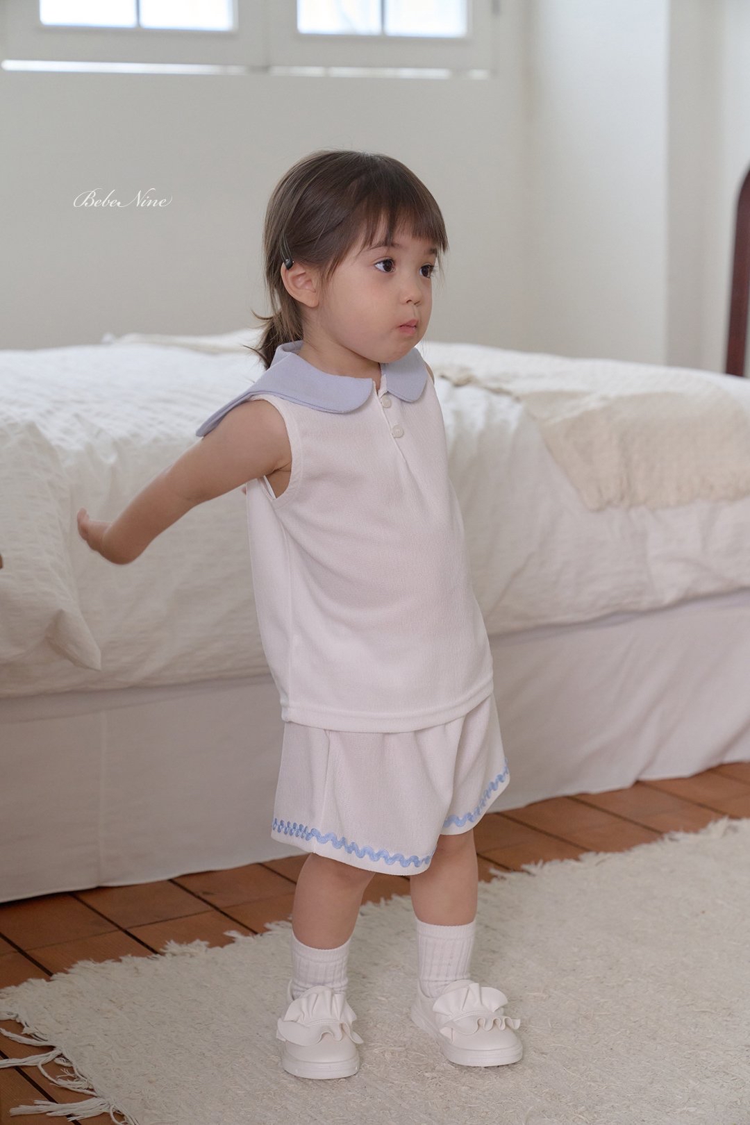 ☀️預訂 韓國直送☀️🇰🇷Bebenine兩色水手領背心短褲上下套裝