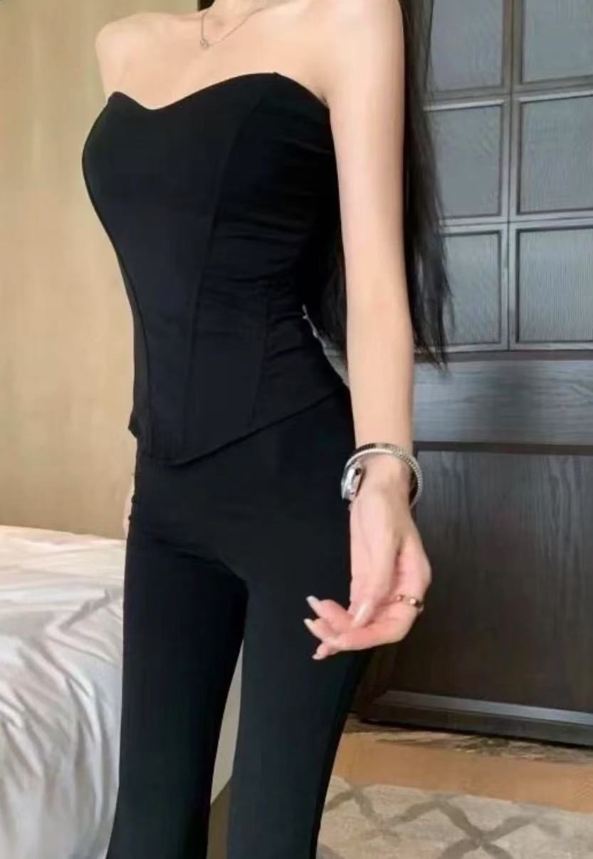 ST241鱼骨抹胸套装