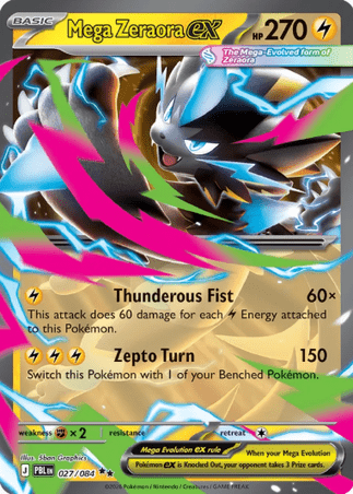 Pokemon TCG Pitch Black - Mega Zeraora EX-027/084