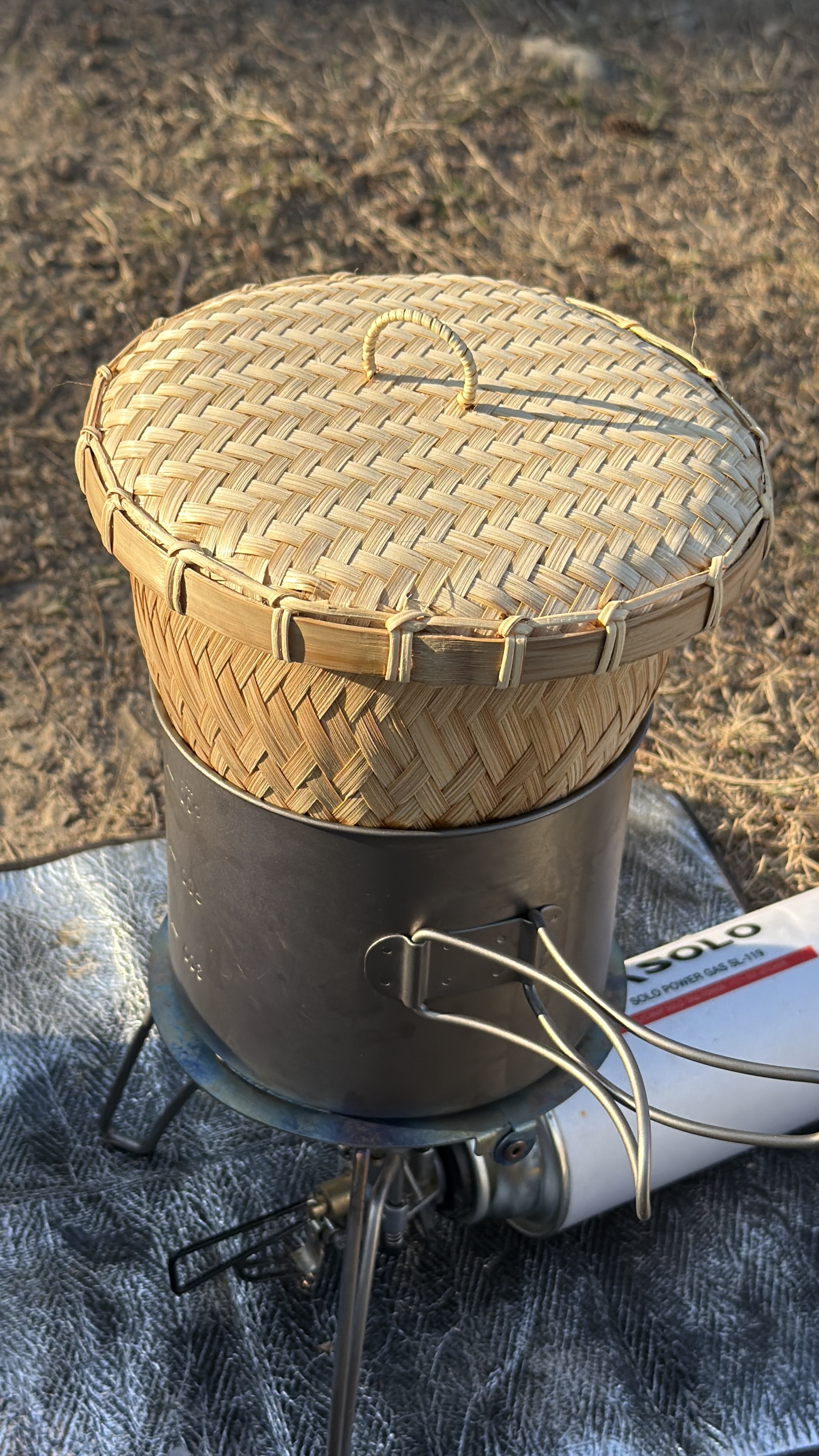 泰國品牌Chumchim Camp手工編織小竹蒸籠