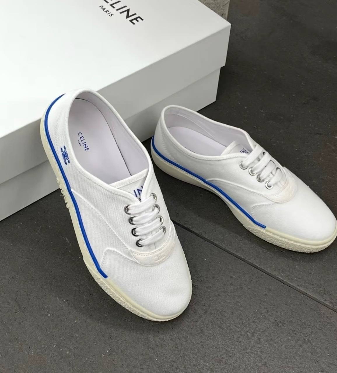限時精選折扣✨新款🆕訂貨🍒Celine 帆布小白鞋 補碼 Size 36 37 38 39 40 41