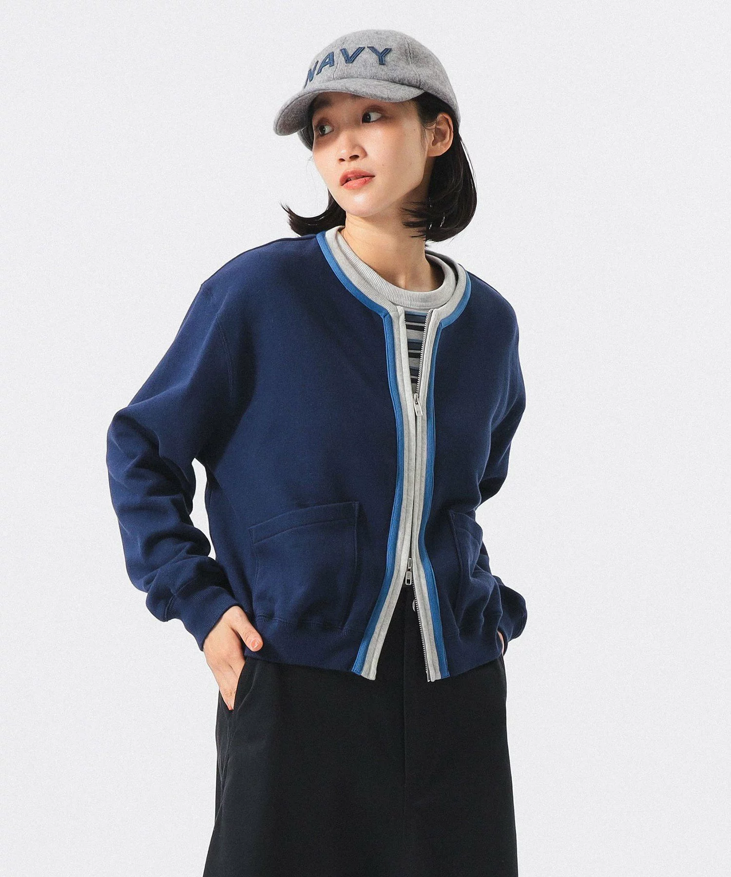 🆕【⭐訂購⭐】🌀 🇯🇵 日本直送  #BEAMS 復古衛衣款 雙向拉鍊 開胸外套［3款選］🌀 [ELJA-0009]