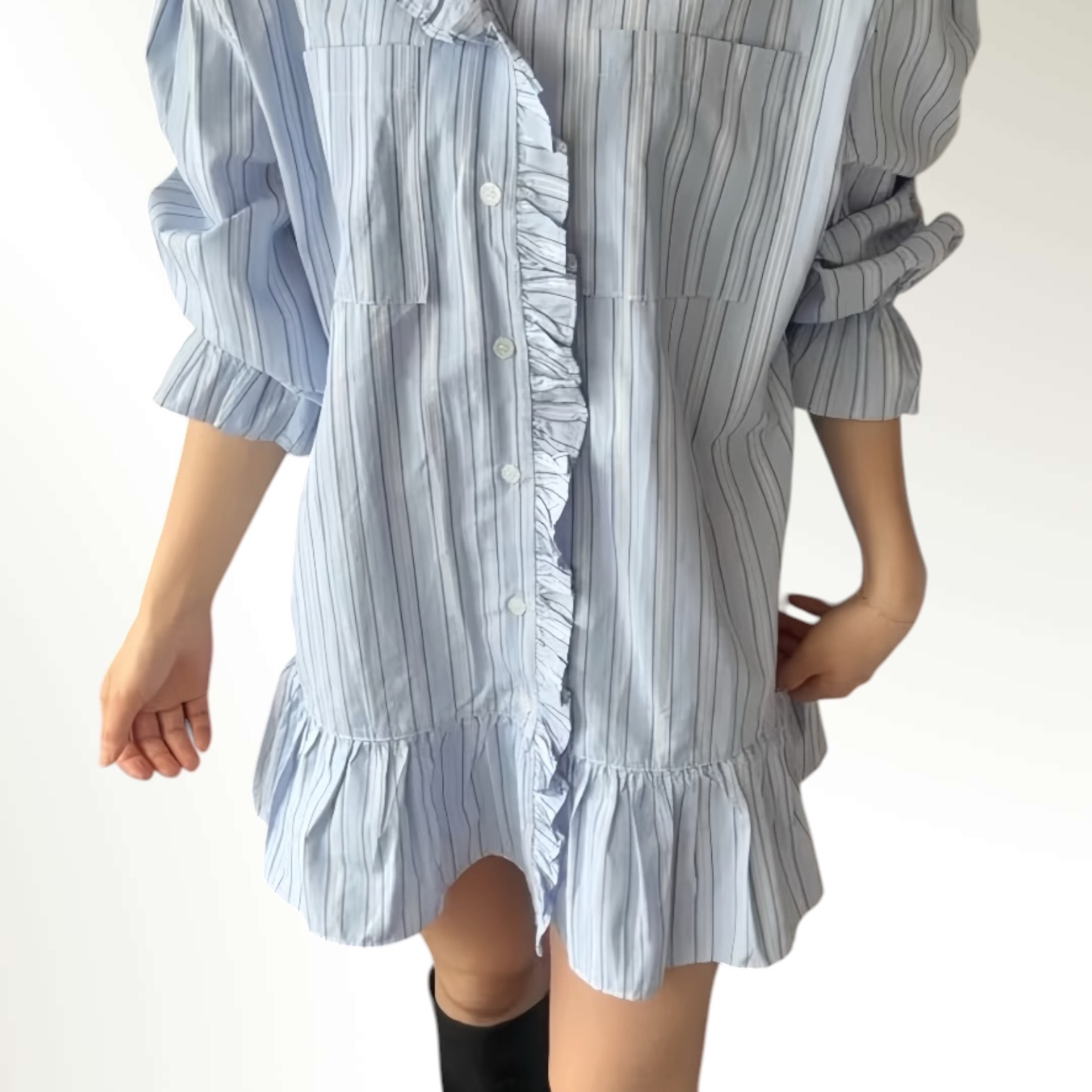 221123 直條waffle邊外套