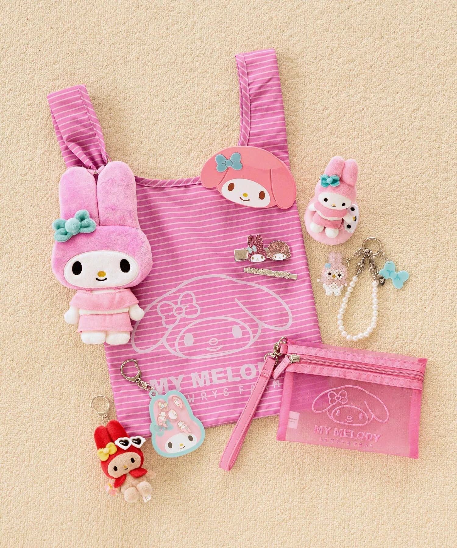 預訂 | 日本版 Sanrio x LOWRYS FARM 手機串珠掛鏈