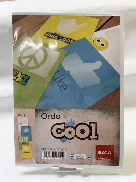 ELCO 瑞士艾奧柯牌ORDO系列120gsm A4 4款各3個 窗口文件紙套 (12個)