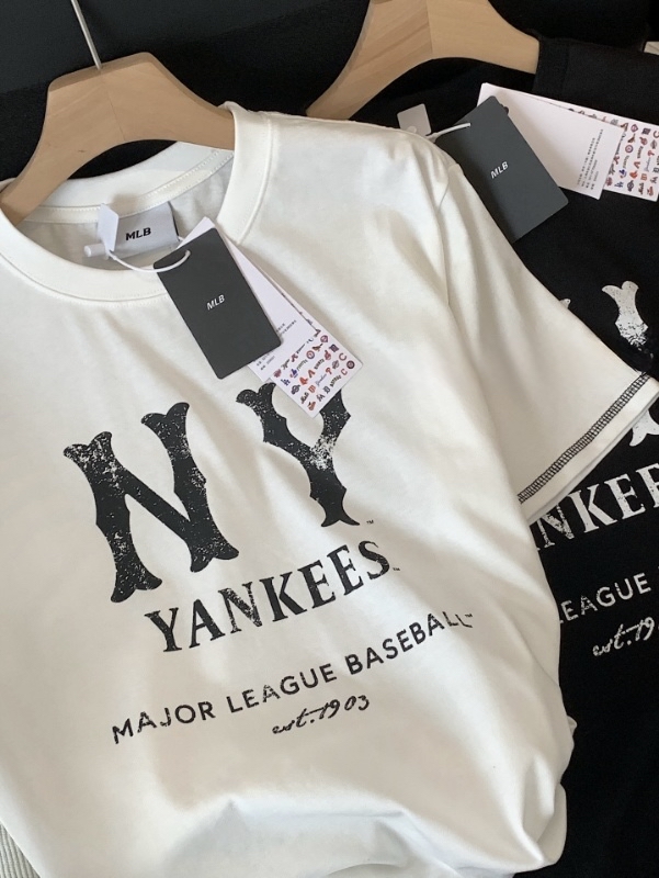 0714 （原版訂製 品質1:1打版 ）NY 复古情侣短袖