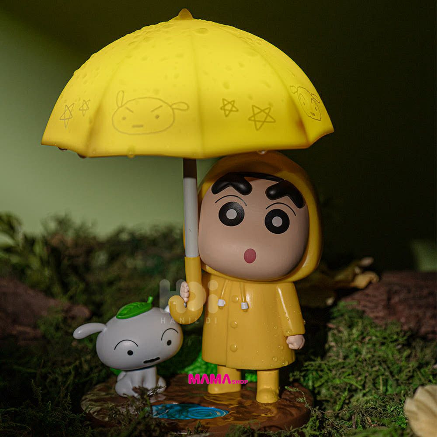 韓國直送蠟筆小新雨傘小夜燈