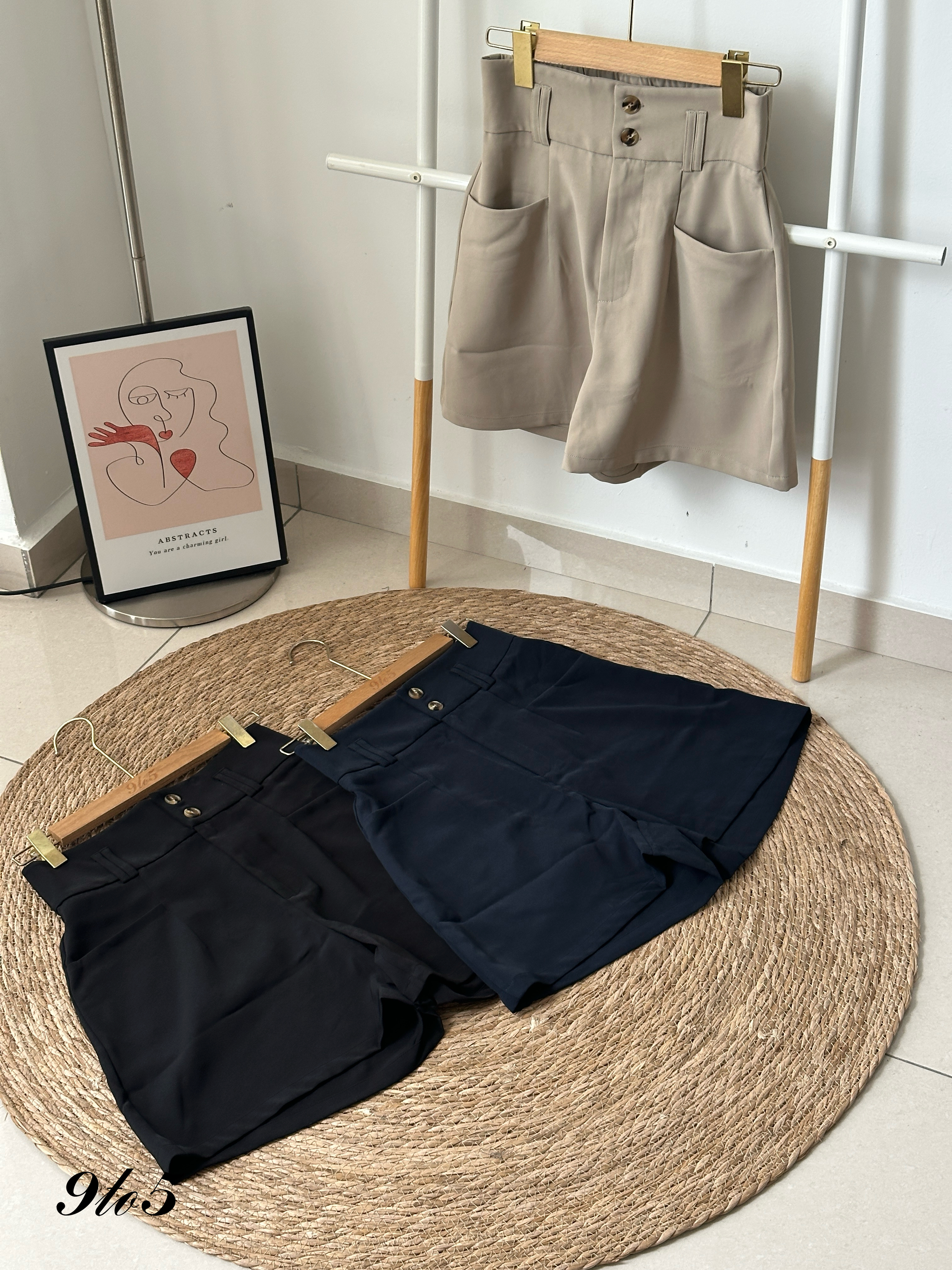 S1811 A Line Short Pants - 3 Colors 