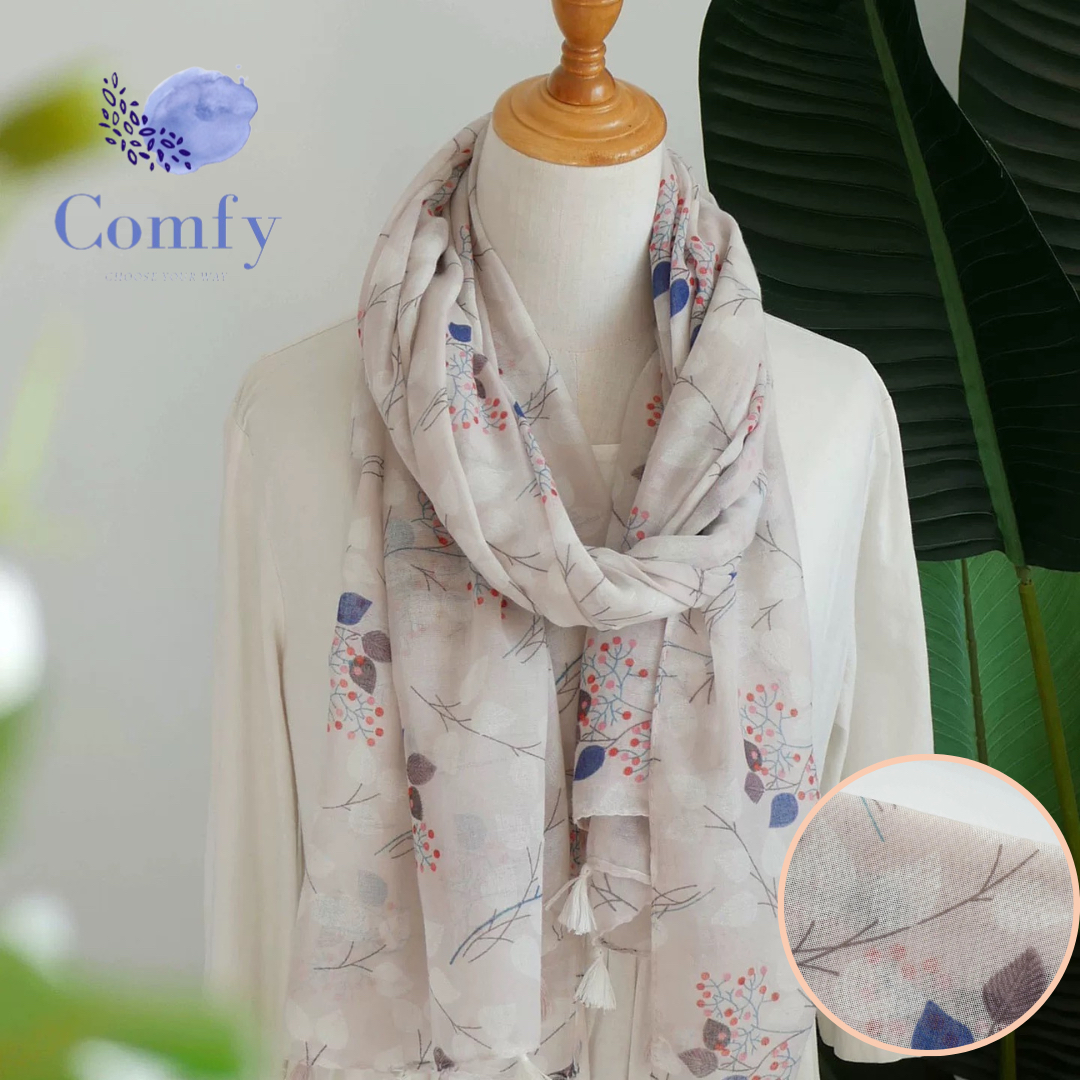 Comfy 小果實輕薄圍巾