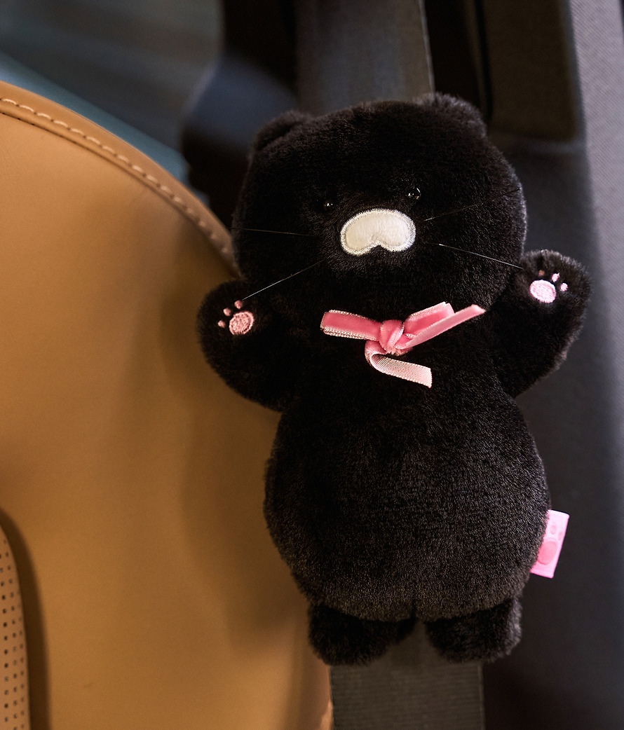 黑色 春植 車用 安全帶套