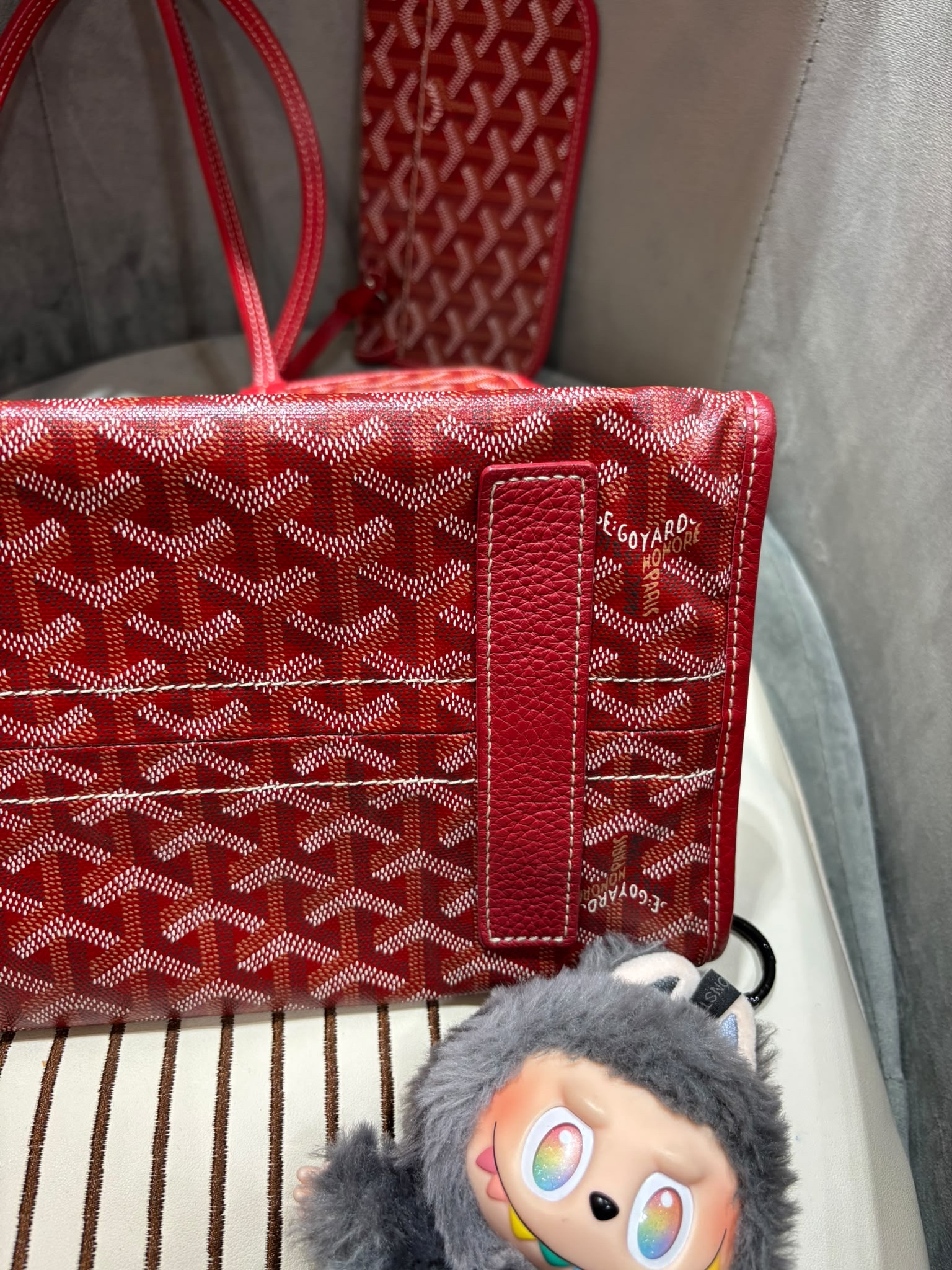 Goyard hardy pm tote bag Red 100%Authentic, 90%new 