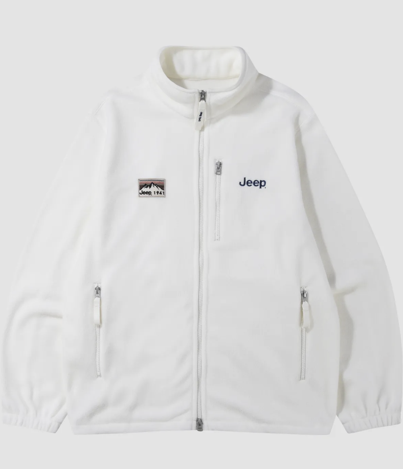 男女同款｜韓國 JEEP 小Logo 抓絨 拉鍊外套 6色任選｜2WAY Mountain 1941 Liner Fleece Zip-Up