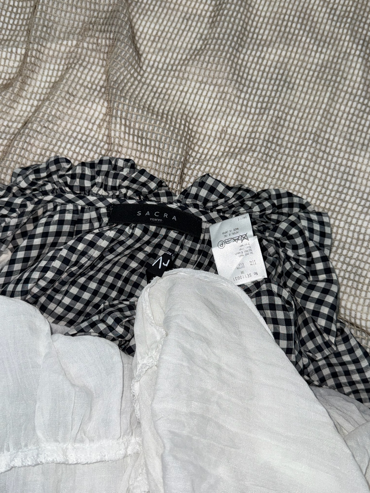 Japanese Natural Plaid One-Piece