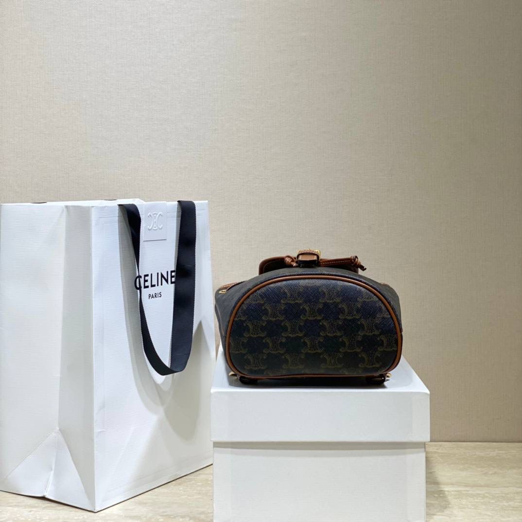 🔥大货实拍图 𝗖𝗘𝗟𝗜𝗡𝗘 ♥𝗧𝗥𝗜𝗢𝗠𝗣𝗛𝗘 𝗖𝗔𝗡𝗩𝗔𝗦 𝗙𝗢𝗟𝗖𝗢 型号：197662 尺寸：17*20*10cm