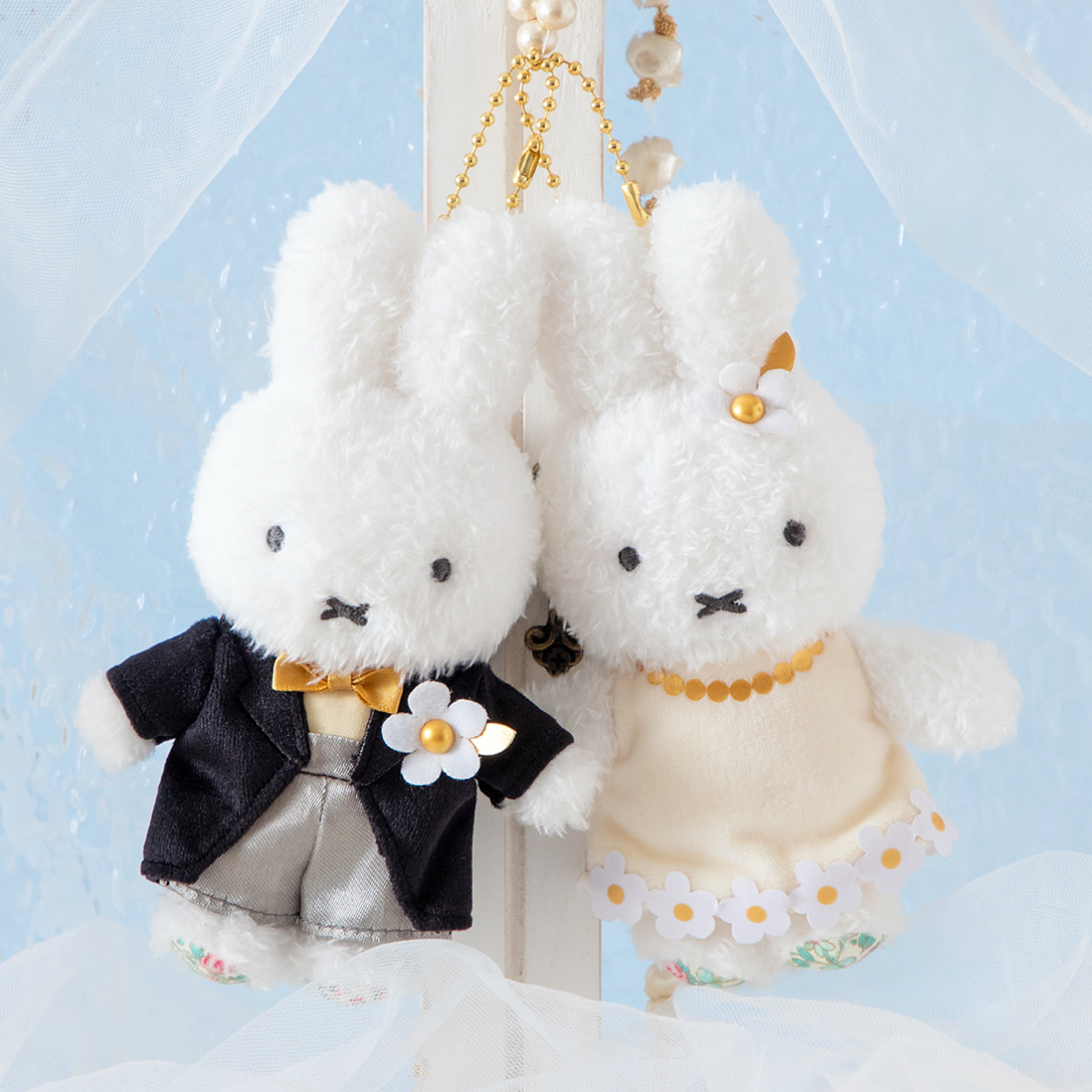 Flower Miffy 結婚公仔掛飾