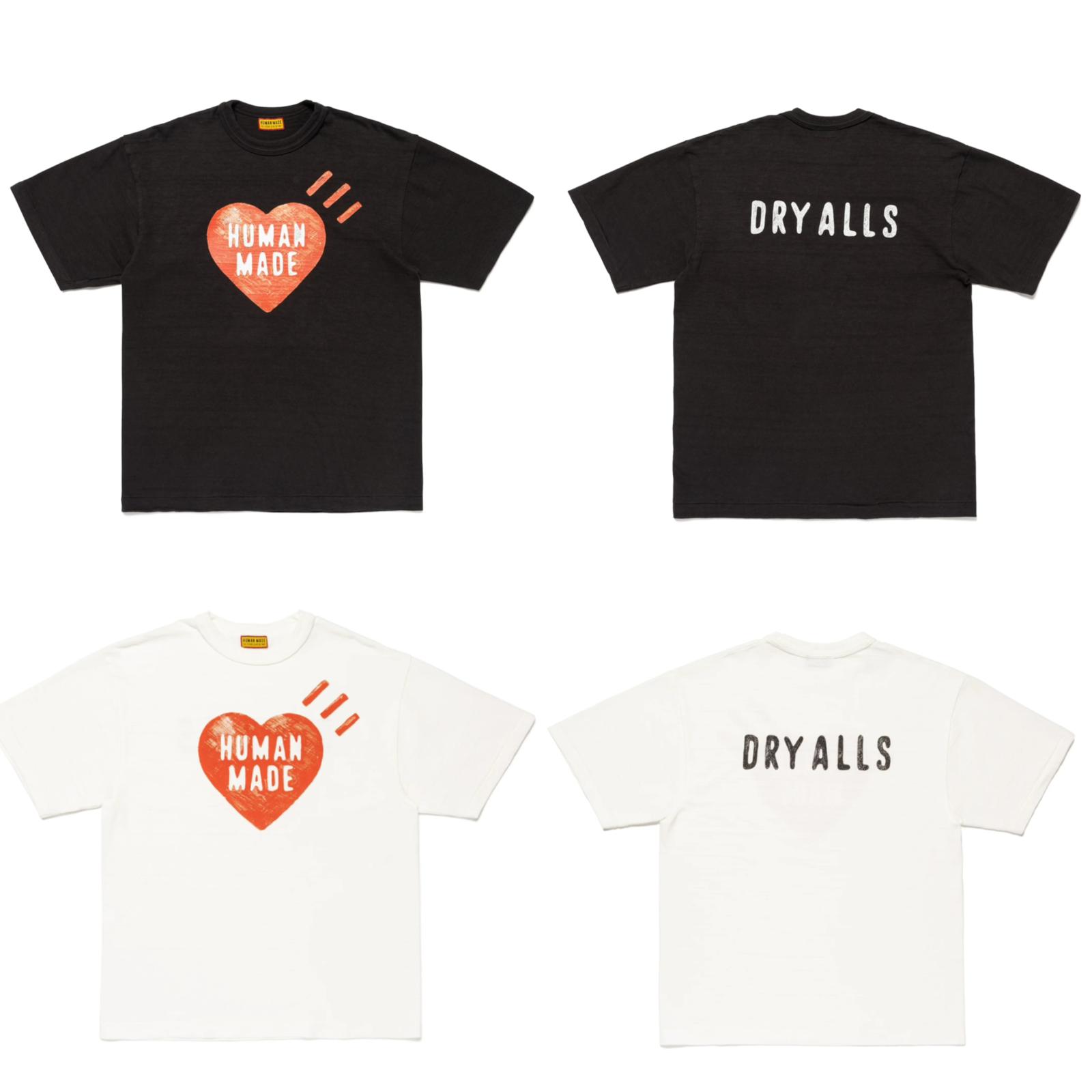 Human made 油漆版❤️tee Black / white Size s -3xl