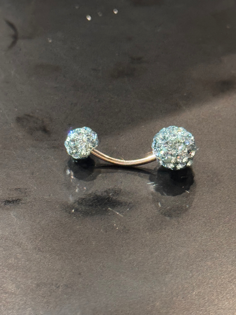 Crystal Sparkle Belly Button Ring