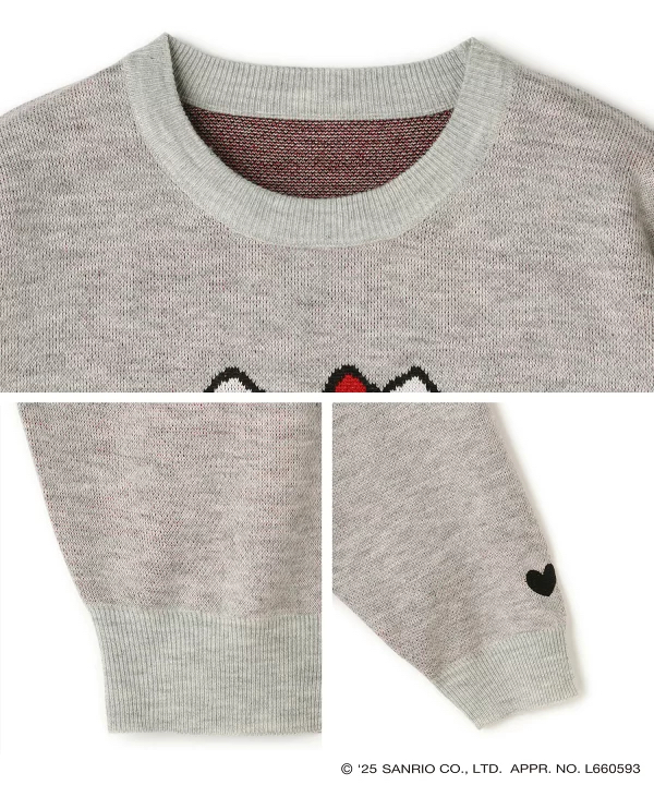 日本預訂📍日本Hello Kitty圖案心心手袖冷衫 不包郵