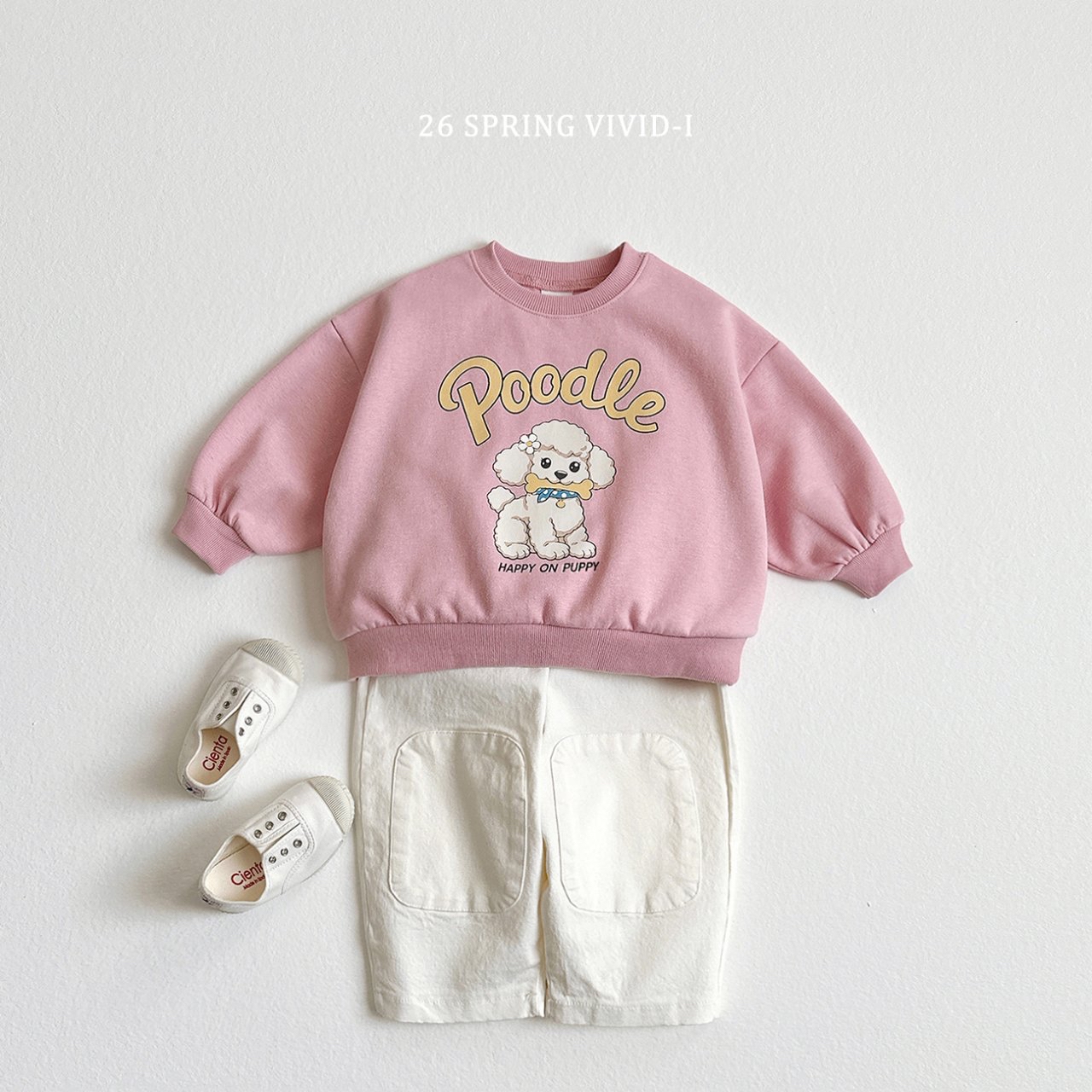 🌸預訂 韓國直送🌸🇰🇷VIVIDI三色可愛動物印花寬鬆衛衣