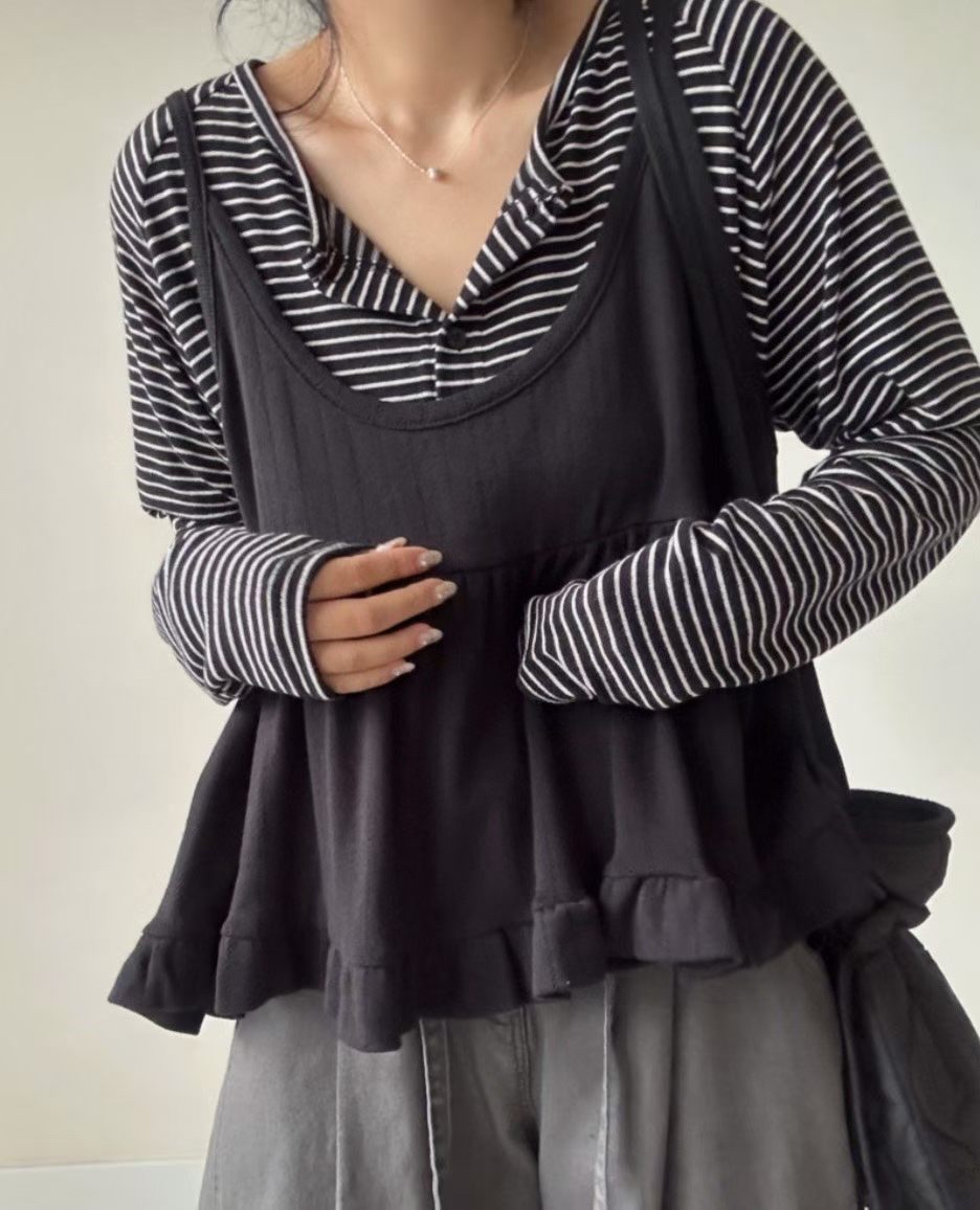 221659 吊帶ruffle 背心