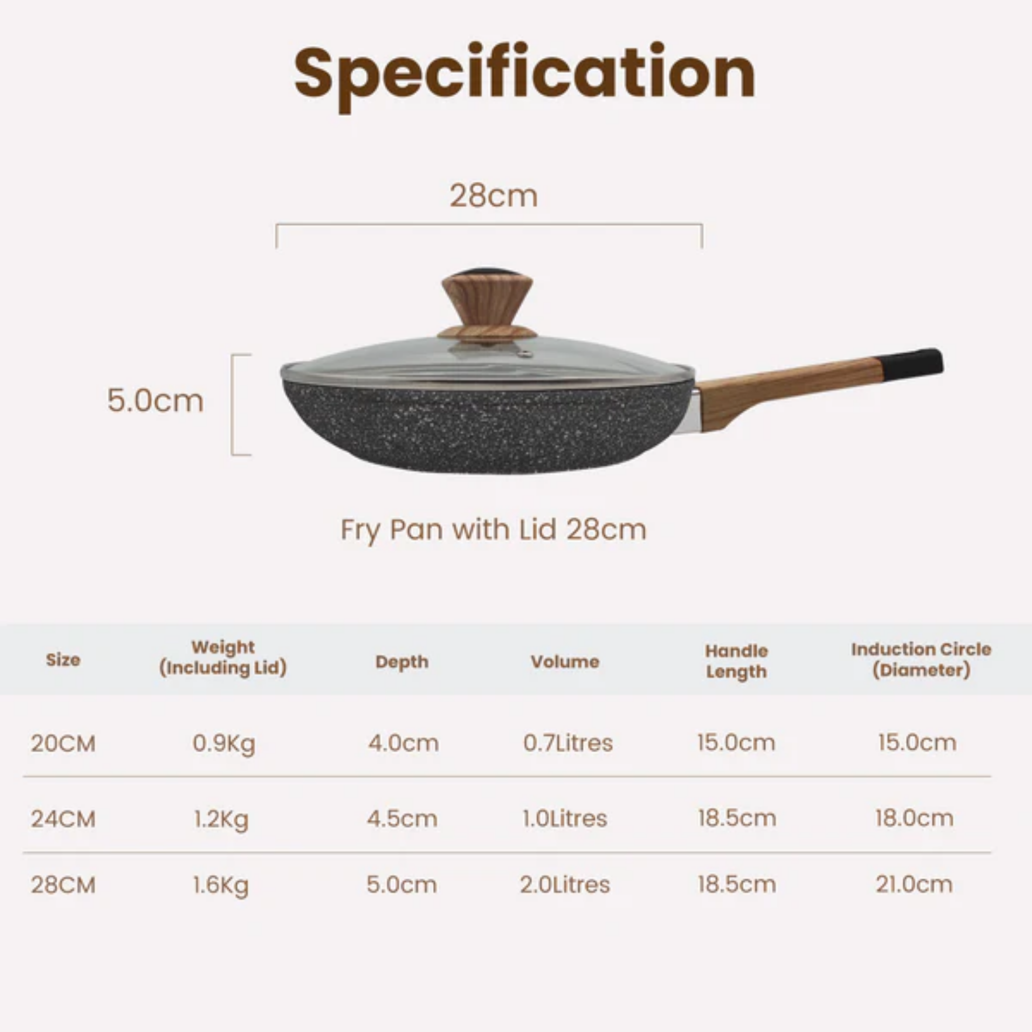 Russell Taylors 28cm Deep Fry Pan (PDF-28)