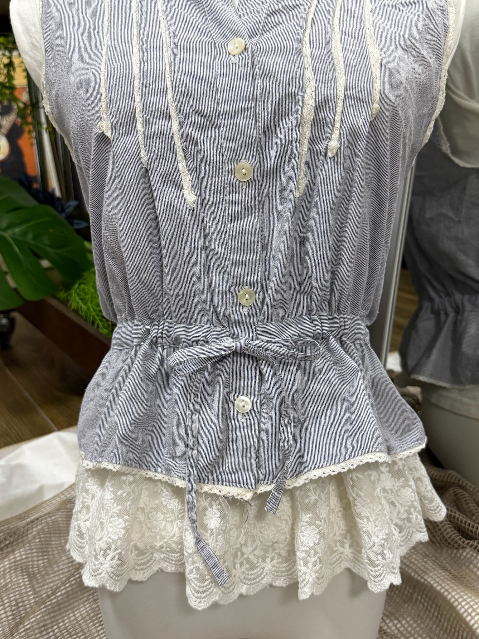 Japanese Coquette Striped Vest