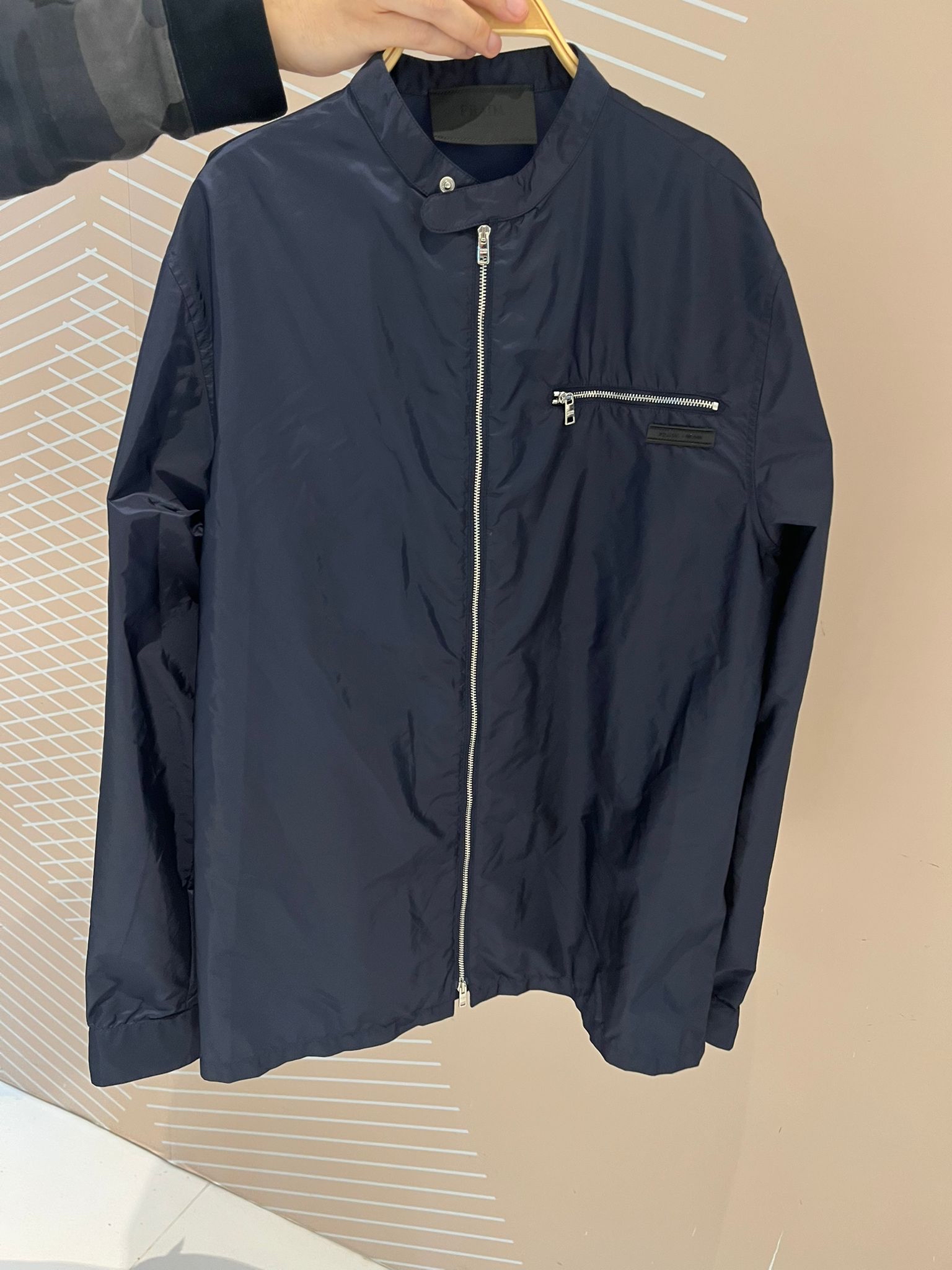 Prada nylon zip jacket ,100%Authentic,98%new