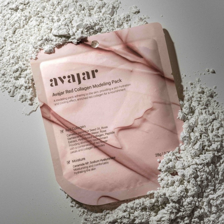 【韓國製造 AVAJAR 玫瑰山茶花膠原軟膜 (一套3包)】
