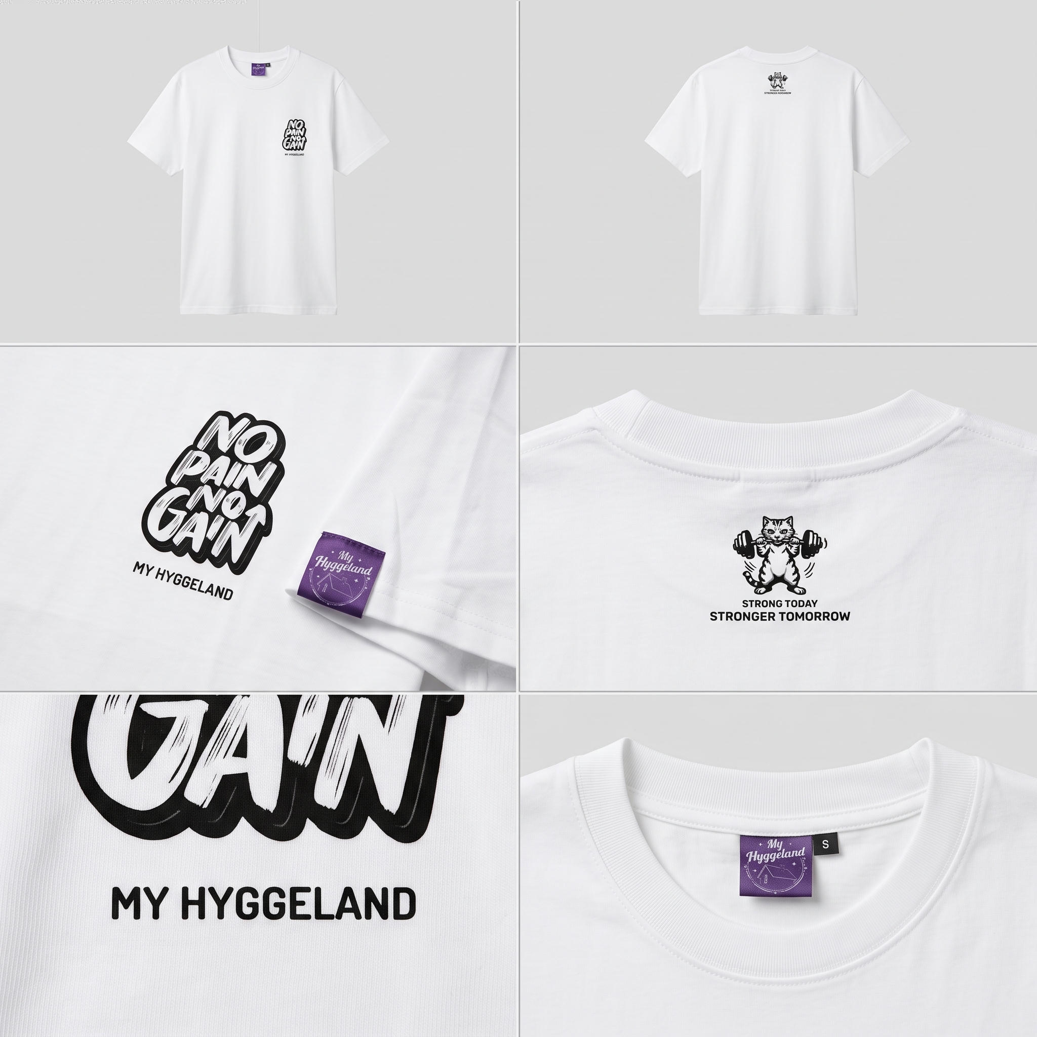 My Hyggeland「Iron Cat」Tee -300g 重磅純棉T恤