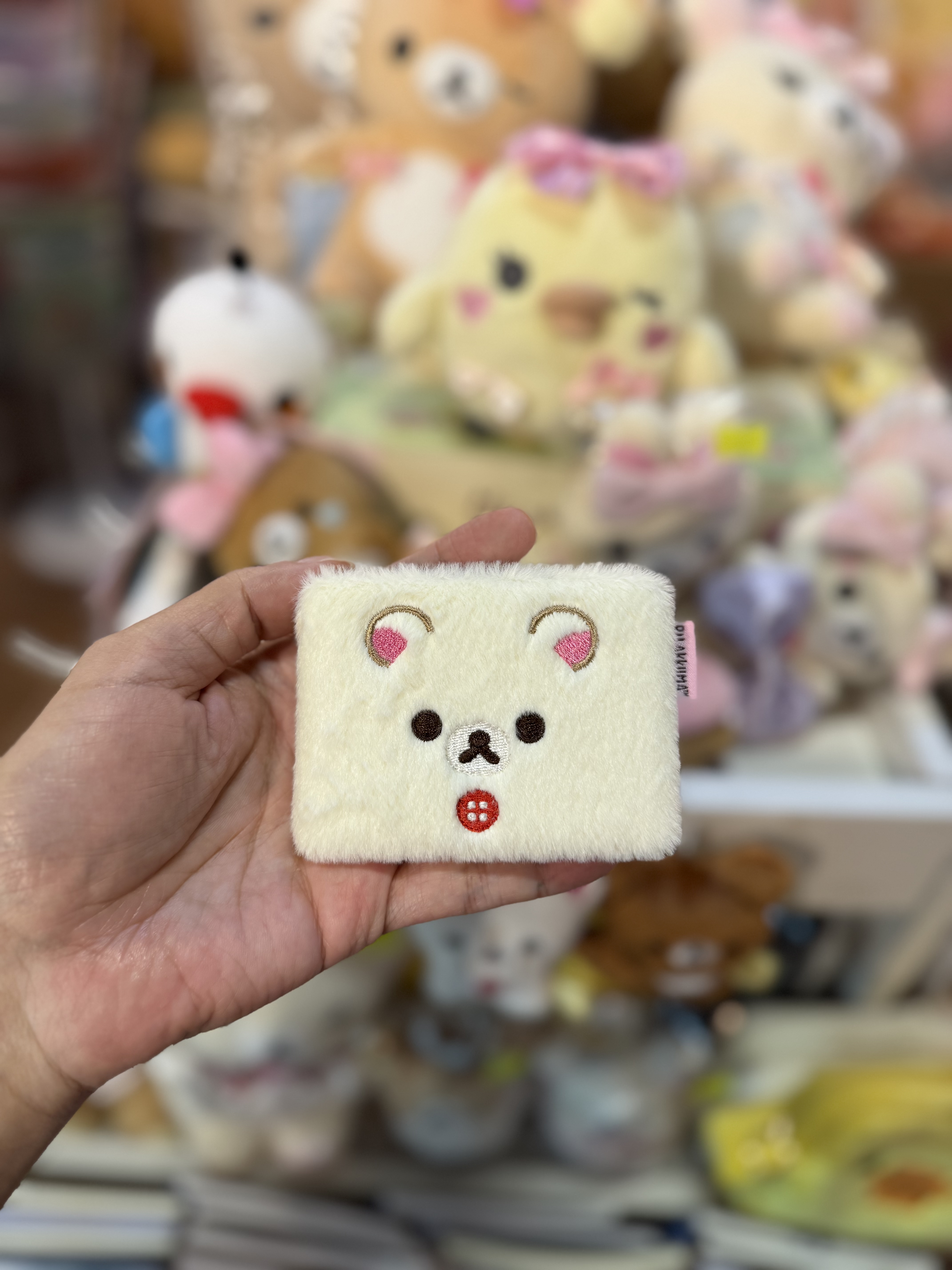 《現貨》全新Rilakkuma 毛毛方型小摺鏡