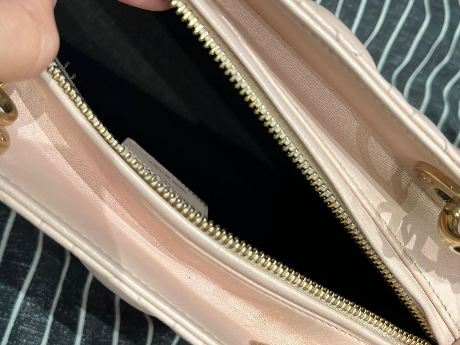 Dior Lady Dior Pink Medium 100%Authentic, 95%New ✅dust bag