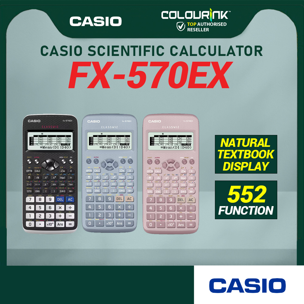 CASIO ORIGINAL STANDARD SCIENTIFIC FX-570EX CALCULATOR