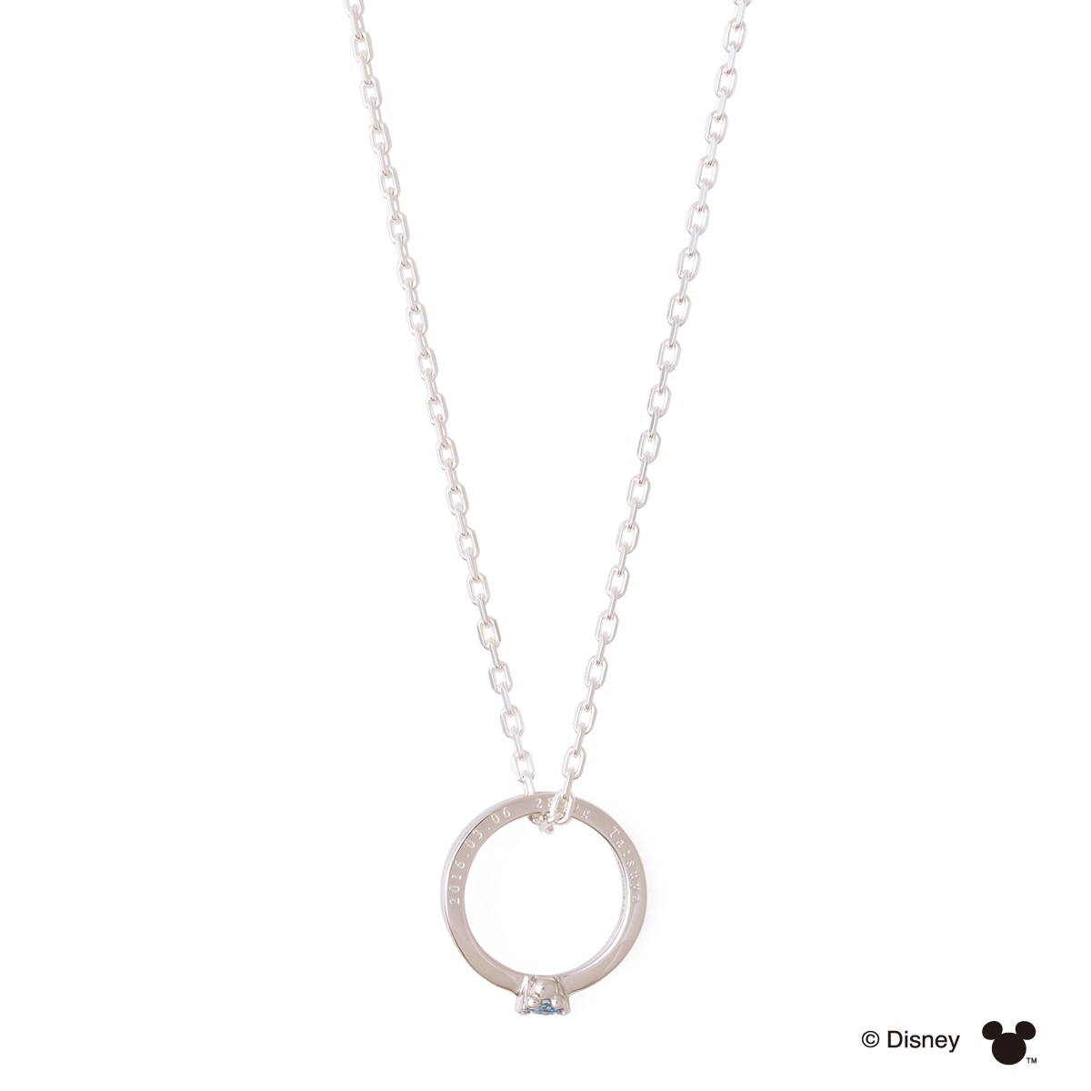 📦訂購 日本限定 The Kiss Disney 迪士尼 Mickey Mouse 米奇老鼠 誕生石 925銀製頸鏈