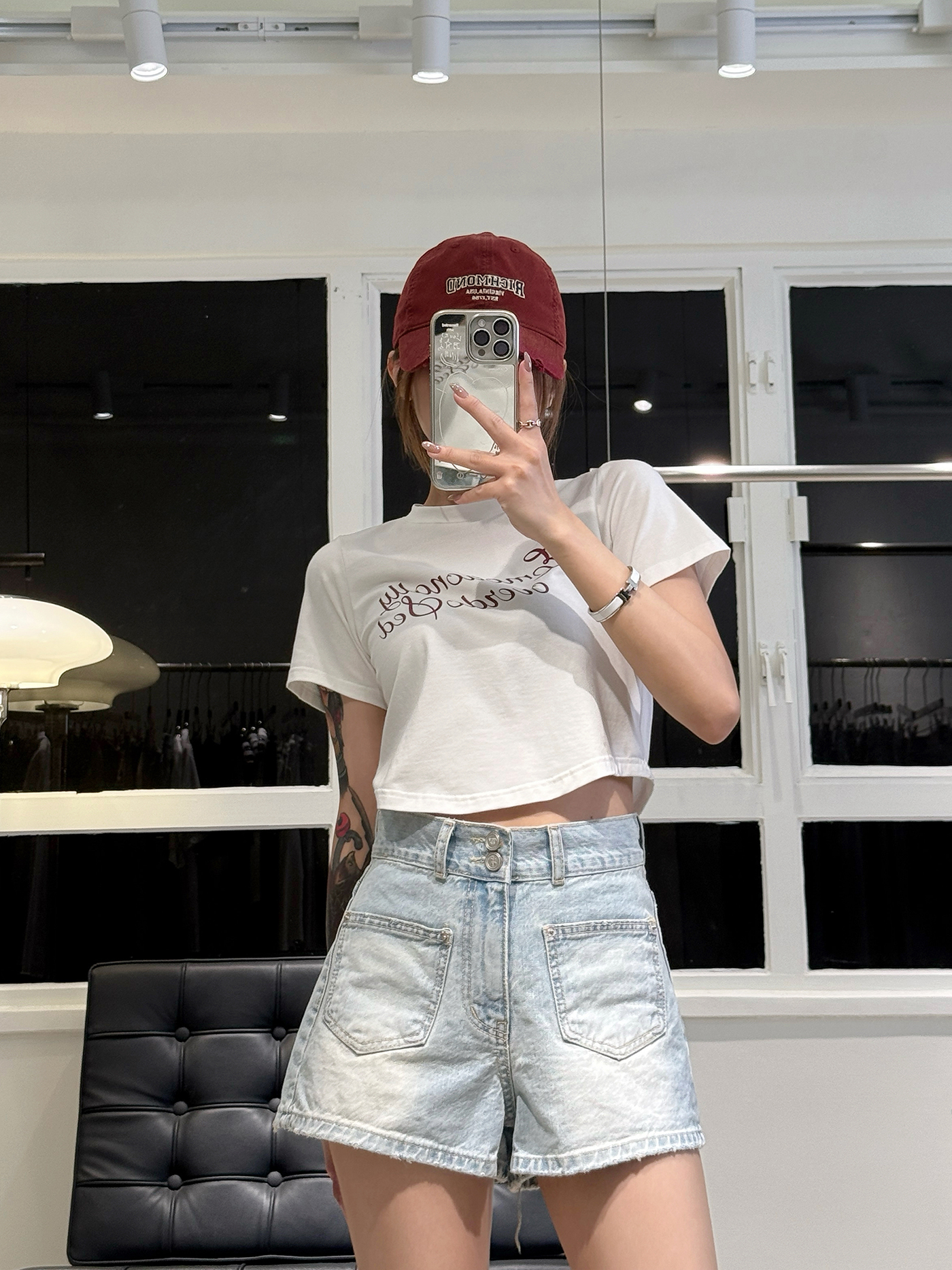 𝐇𝐢𝐠𝐡 𝐰𝐚𝐢𝐬𝐭 𝐬𝐭𝐫𝐚𝐢𝐠𝐡𝐭 𝐥𝐞𝐠 𝐝𝐞𝐧𝐢𝐦 𝐬𝐡𝐨𝐫𝐭𝐬